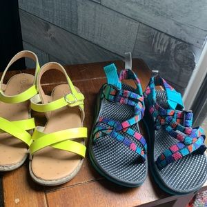 Girls Size 12 Shoe Lot- Chaco/ Cat and Jack